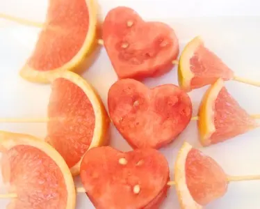 Cupid's Fruit Kabob Skewers