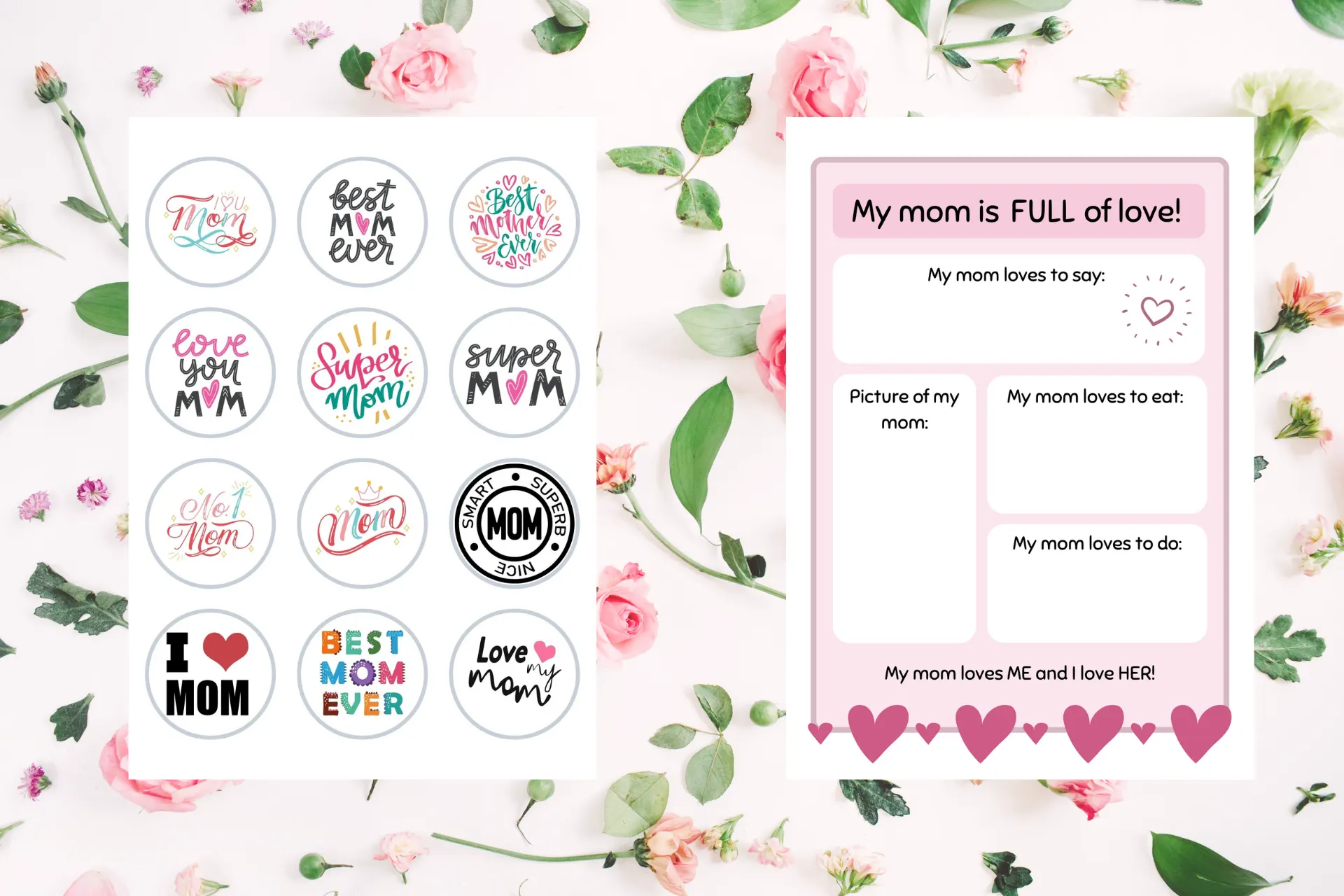 10 Free Mother's Day Printable Activities