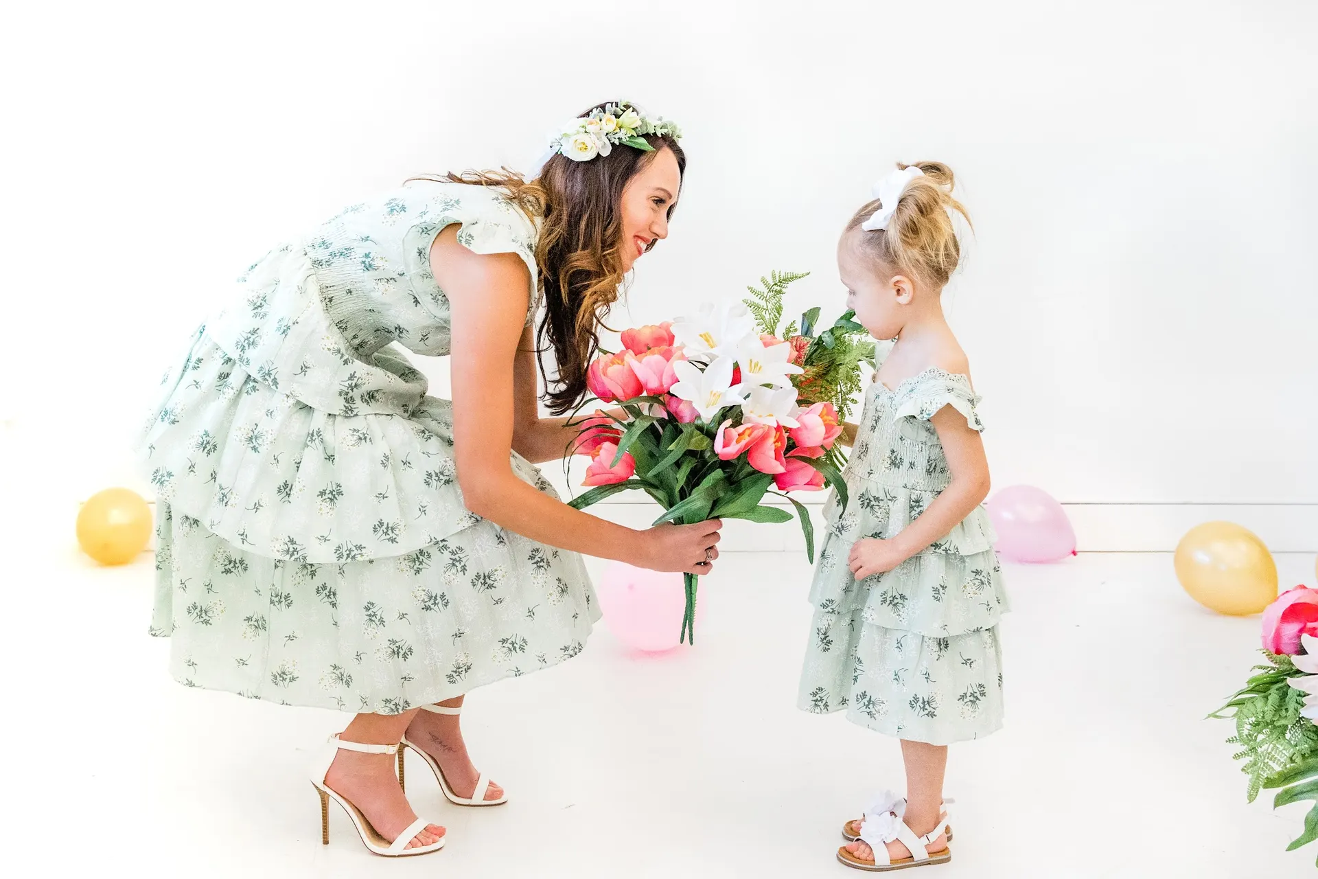 Mother's Day Brunch in Hickory Hils Clothing Co. Matching Dresses