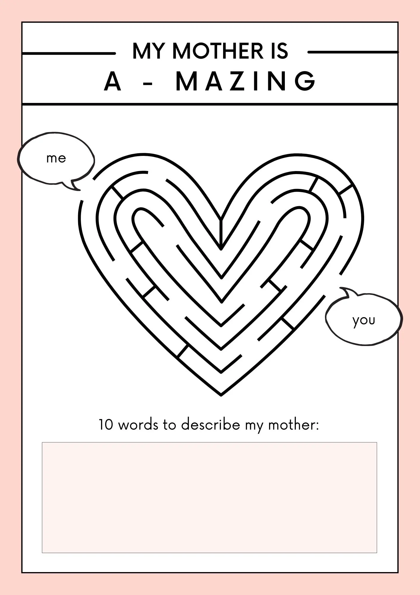10 Free Mother's Day Printable Activities