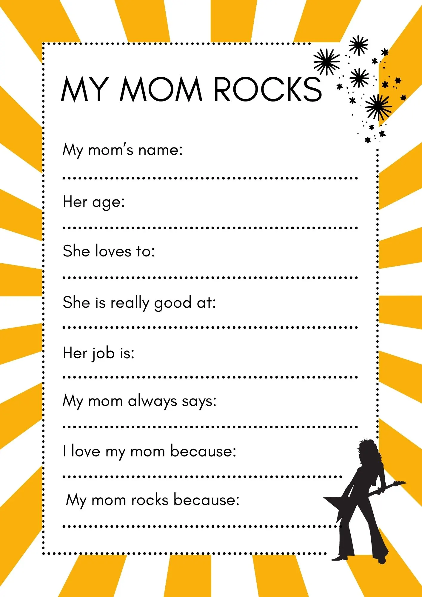 10 Free Mother's Day Printable Activities