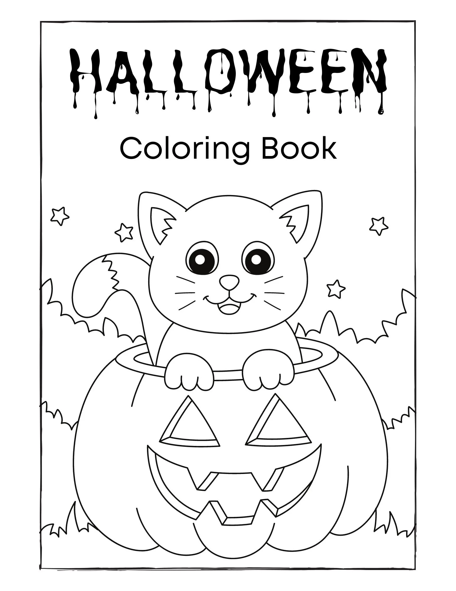 Halloween Children's Coloring Book
