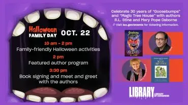 Halloween Family Day with Authors R.L. Stine and Mary Pope Osborne @ Library of Congress