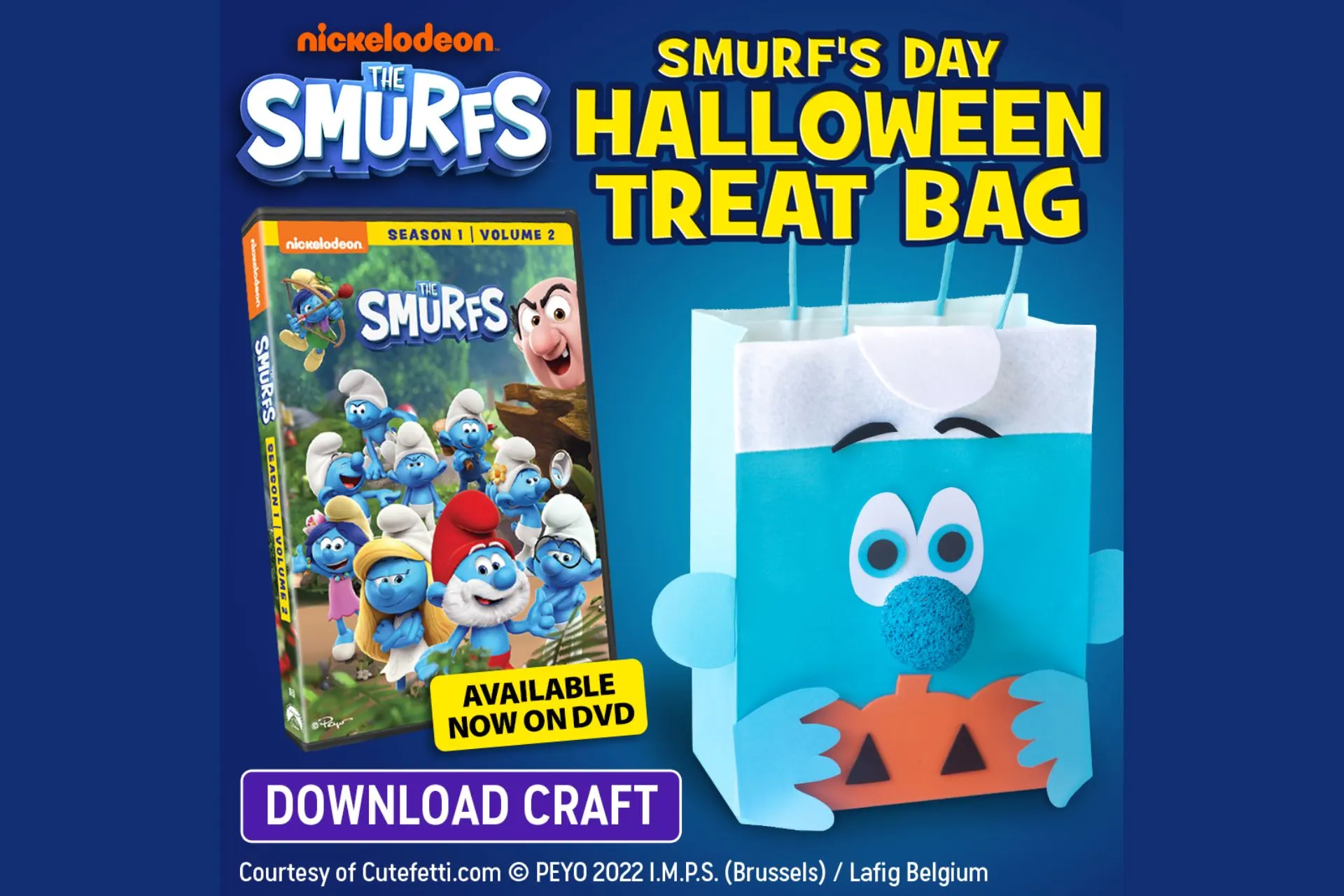 Halloween Treat Bag Inspired by The Smurfs