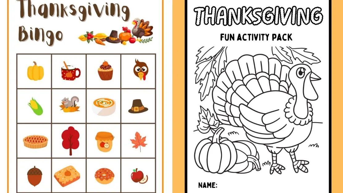 Free Thanksgiving Coloring Pages & Activities